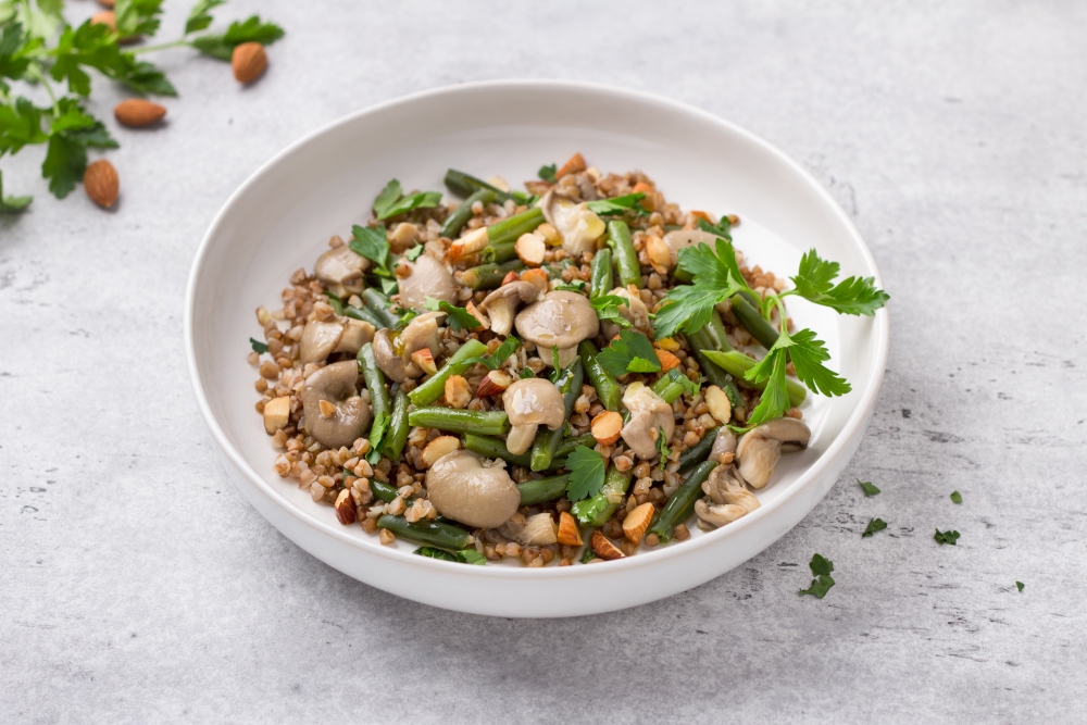 Гречка с грибами